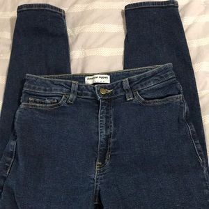 American apparel high waist skinny jeans